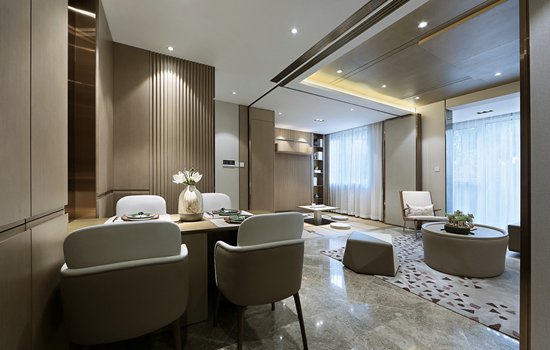75㎡新中式小戶型暗藏玄機(jī)，客廳、茶室秒變臥室？這個(gè)設(shè)計(jì)火了！