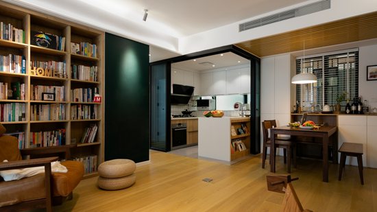 在家里開個圖書角，99㎡日式家居，這樣開闊的設計瞬間擴大5㎡