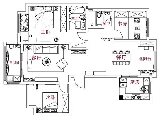 吊頂燈帶、月洞門——打造舒服得不行的125㎡日式MUJI風(fēng)，從此戀上“輕”生活