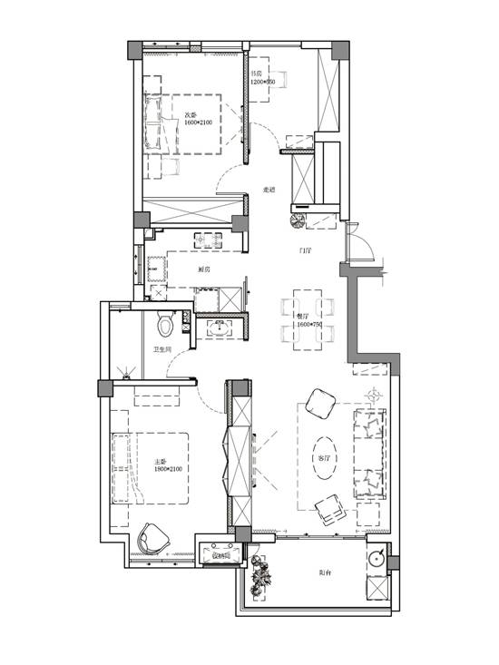 以愛為名，極簡北歐風打造94㎡溫馨小屋，狹長戶型也有春天